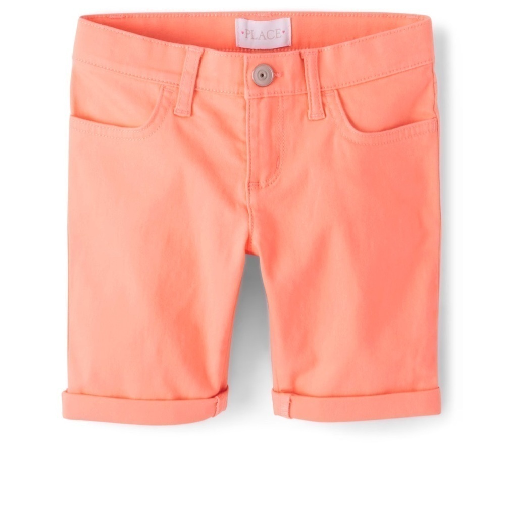 Children’ Place Girls Roll Cuff Twill Skimmer Shorts. NWT (16)